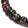 Handmade Dichroic Foil Glass Beads Strands DICH-U001-02J-3