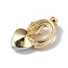 Real 18K Gold Plated Rack Plating Brass Micro Pave Clear Cubic Zirconia Pendants KK-C015-12G-01-3