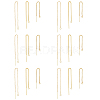 DICOSMETIC 9 Pairs 3 Style Brass Stud Earring Findings KK-DC0001-38-1