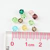 Mixed Color Bicone Faceted Glass Crystal Spacer Beads X-I5301GB4MM-4