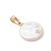 Natural Keshi Pearl Pendants PALLOY-JF04829-3