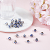 30Pcs Large Hole FootBall/Soccer Ball Alloy Enamel European Beads MPDL-ME0001-06B-4