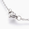 304 Stainless Steel Tiered Necklaces NJEW-F239-04P-5