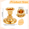 Zinc Alloy Candle Holders AJEW-WR0003-13G-2