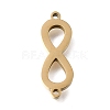 304 Stainless Steel Polishing Infinity Connector Charms STAS-E532-05G-1