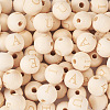  100Pcs 5 Styles Unfinished Natural Wood European Beads WOOD-TA0001-84-3