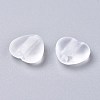 Heart Transparent PVC Plastic Cord Lock for Mouth Cover KY-D013-03A-2