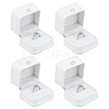 Imitation Leather Covered Plastic Jewelry Ring Boxes OBOX-WH0085-173C-1