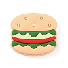Hamburger Food Grade Eco-Friendly Silicone Beads SIL-WH0012-034B-1