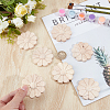 10Pcs Carved Wooden Display Decorations AJEW-GF0013-54-3