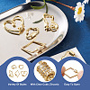 5Pcs 5 Styles Brass Screw Carabiner Lock Charms KK-FW0001-12-5