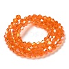 Transparent Electroplate Glass Beads Strands GLAA-F029-2mm-A11-2