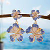 Alloy Enamel Stud Earrings for Women WG594FD-01-3