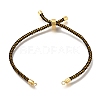 Braided Cotton Cord Slider Bracelet Making MAK-R001-01G-06-1