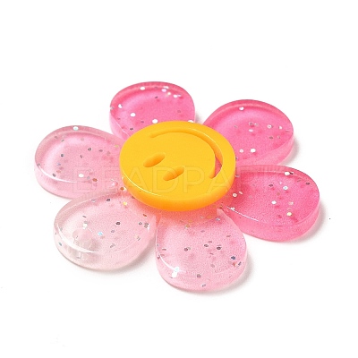 Gradient Color Transparent Acrylic Pendants OACR-H004-01A-1