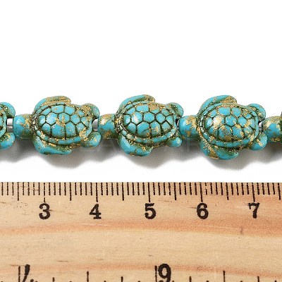 Synthetic Turquoise Dyed Beads Strands G-P507-05R-1