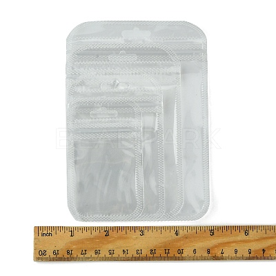 30Pcs Transparent Plastic Resealable Packaging Bags OPP-FS0001-06C-1