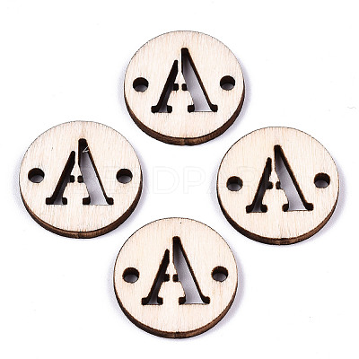 Unfinished Natural Poplar Wood Links Connectors WOOD-S045-140A-01A-1
