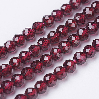 Natural Garnet Beads Strands LS-G-D167-B-2mm-1