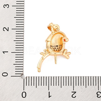 Brass Micro Pave Cubic Zirconia Pendan Bails X-KK-C076-26G-1