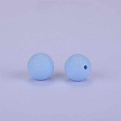 Round Silicone Focal Beads SI-JX0046A-86-1