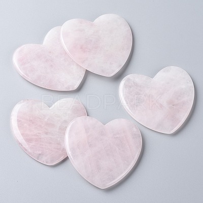 Natural Rose Quartz Cabochons G-F697-F02-1