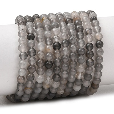 Natural Cloudy Quartz Beads Strands G-D840-69-4mm-1