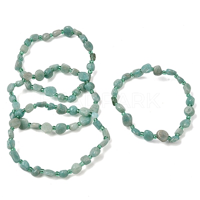 Natural Amazonite Beads Bracelets GG-CBA05D5-02A-07-1