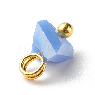 Electroplate Glass Charms PALLOY-JF00821-05-1