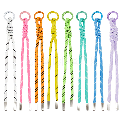 8Pcs Nylon Pendant Decorations HJEW-MA00050-1