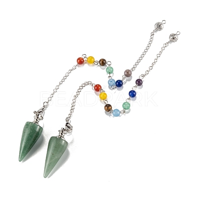 Natural & Synthetic Gemstone Cone Dowsing Pendulums G-Z023-01-1