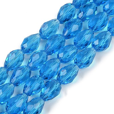 Transparent Glass Beads Strands EGLA-N013-T8mm-D17-1