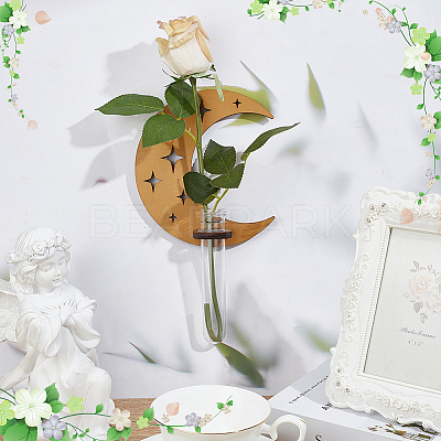 Wall-mounted Plastic Hydroponic Vase AJEW-WH0567-32-1