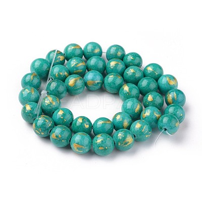 Natural Mashan Jade Beads Strands G-F670-A01-10mm-1