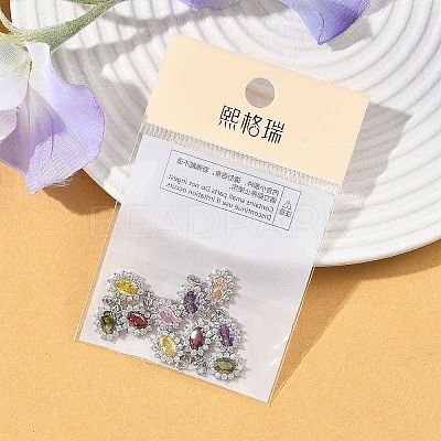 SHEGRACE Brass Micro Pave Cubic Zirconia Pendants XGRQ2O432-446P-1