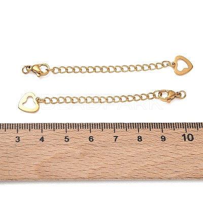 201 Stainless Steel Curb Chain Extender SA-CBA0FDA-01G-09-1