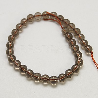 Natural Smoky Quartz Beads Strands G-C175-4mm-1-1