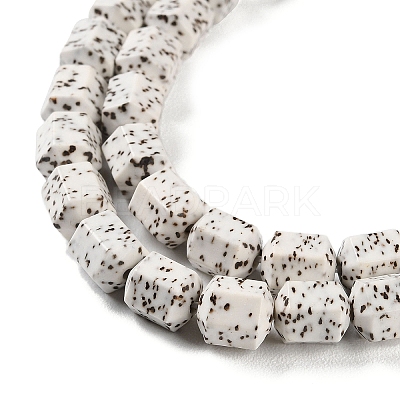 Imitation Bodhi Glazed Porcelain Beads Strands PORC-H011-03-1