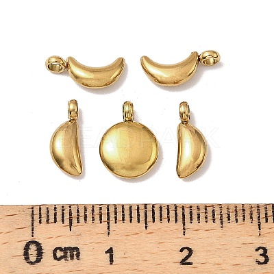 5Pcs 304 Stainless Steel Charms X-STAS-M017-14G-1