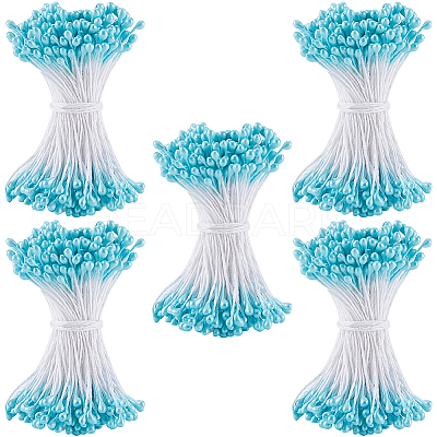 Cotton with Gypsum Artificial Flower Core for Hairpin Accessories DIY-WH20001-21B-1