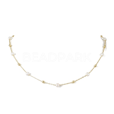 Natural Cultured Freshwater Pearl Beaded Necklaces NJEW-JN04752-1