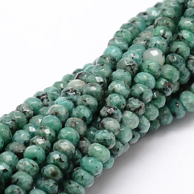 Dyed Natural Malaysia Jade Rondelle Beads Strands G-E316-2x4mm-23-1