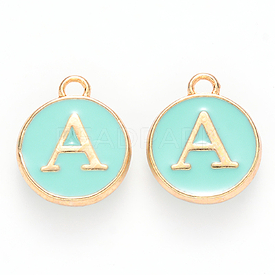 Golden Plated Alloy Enamel Charms LS-ENAM-S118-05A-1