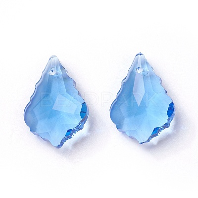 Faceted Glass Pendants GLAA-F068-C12-1