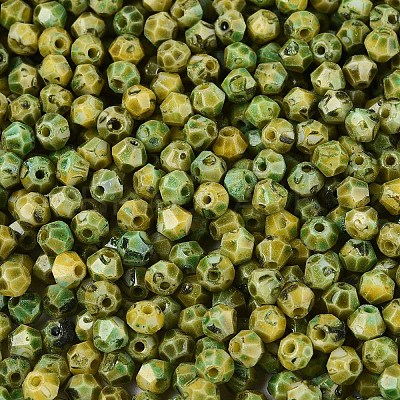 Picasso Glass Seed Beads SEED-N012-04C-1