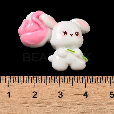 Opaque Resin Cabochons RESI-F049-02E-1