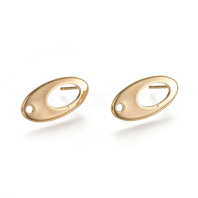 304 Stainless Steel Stud Earring Findings X-STAS-E482-01G-1