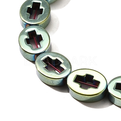Electroplated Synthetic Non-magnetic Hematite Beads Strands G-L613-Z01-02H-1