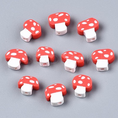 Handmade Polymer Clay Beads CLAY-N011-016F-1