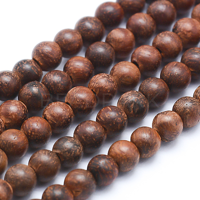 Natural Wood Beads Strands WOOD-P011-06-8mm-1